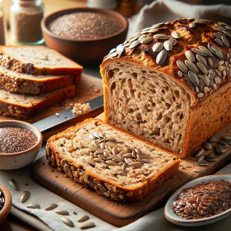 Pan Keto con Pipas de Girasol, Psyllium y Linaza: Una Opción Saludable y Deliciosa