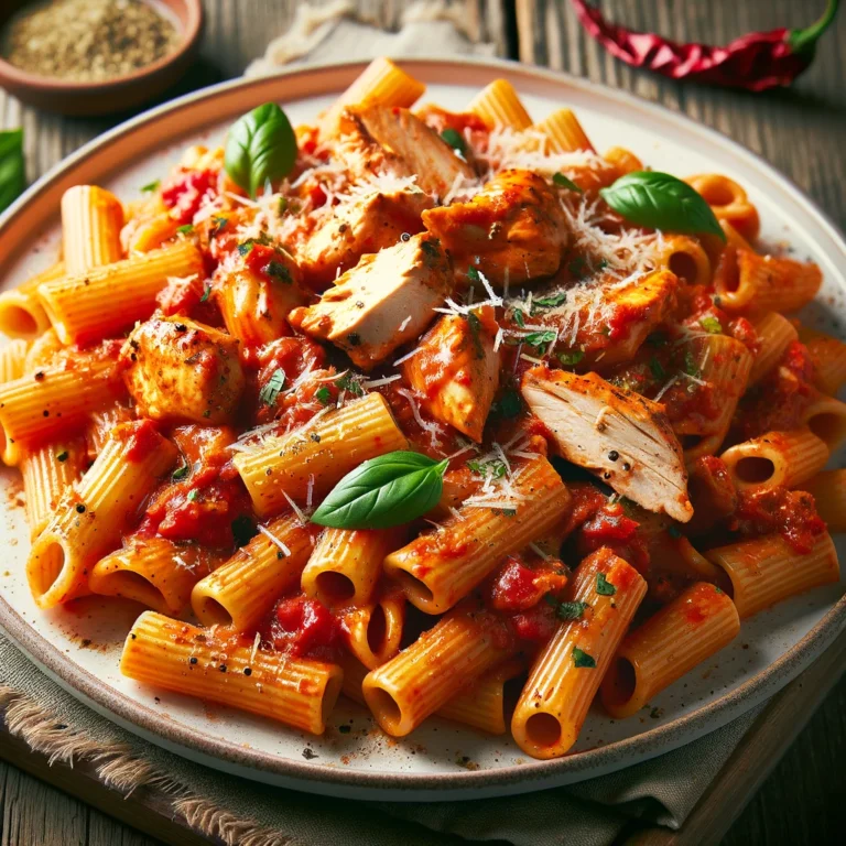 Descubre una Experiencia Culinaria Única: Rigatoni con Pollo y Especias