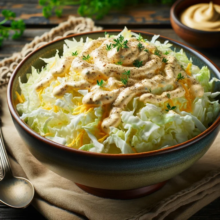 Ensalada de Repollo Blanco con Mayonesa y Mostaza: Una Receta Refrescante y Deliciosa